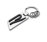 Volkswagen 5H6087010 Keyring Original R Logo Metal Silver/Chrome/Black, M