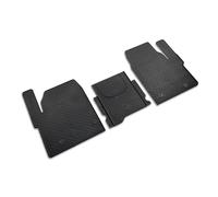 Volkswagen Rubber Car Mats Black 3 Piece Set For First Row Compatible with VW T7 Transporter and Caravelle from 2025