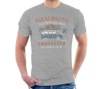 Volkswagen The Original Ride Campervan Men's T-Shirt Heather Grey
