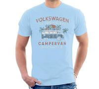 Volkswagen The Original Ride Campervan Men's T-Shirt Sky Blue