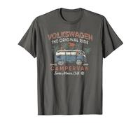 Volkswagen The Original Ride Campervan T-Shirt, Men, Asphalt Grey, 4X-Large