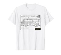 Volkswagen Type 2 Camper Plans Dark Text T-Shirt