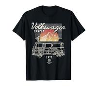 Volkswagen Type 2 T2 Campervan Retro Mountain T-Shirt