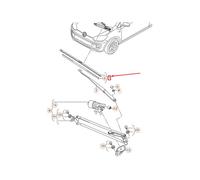 Volkswagen UP Windshield Aerowiper Blades Set RHD 1S2998002