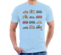 Volkswagen Vans and Beetles Men's T-Shirt Sky Blue
