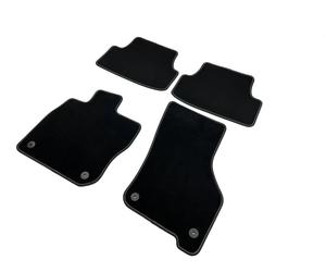 Volkswagen Velour Floor Mats Set for VW Golf 8 8 eTSI Hybrid, Black, 4 pcs