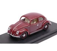 Volkswagen VW Beetle 1200 Deluxe 1953 Red Bordeaux 1:43 Model RIO4565 RIO