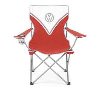 Volkswagen VW Folding Camping Chair Lightweight Portable - Heavy Duty With Cup Holder Campervan Accessories - Gifts For Camper Van Owners