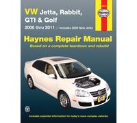 Volkswagen VW Jetta, Rabbit, GTI & Golf covering New Jetta (05), Jetta (06-11), GLI (06-09), Rabbit (06-09), GTI 2.0L (06), GTI (07-11) & Golf (10-11) Haynes Repair Manual (USA) : 2005 - 11