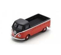 Volkswagen VW T1 Pickup Orange/Black Die Cast 1:87 Model SCHUCO