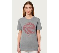Volkswagen Women's Type 2 T1 Camper Get Lost Holiday Relaxed Fit T-Shirt in Mid Grey | Size: Medium Volkswagen Mid Grey M