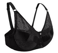 Vollence 40/90 Pocket Bra for Silicone Fake Breast Fake Boobs Mastectomy Cross Dressers, Black, 40/90(Suit for Cup D/DD)