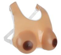 Vollence C Cup Realistic Strap-on Silicone Breast Forms Fake Boobs Bra Inserts Pad Mastectomy Prosthesis Cosplay - Suntan