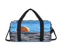 Volley Ball Beach Sport Duffel Bag with Shoes Compartment Overnight Weekender Bags Travel Gym Luggage Organizer for Women Men Kids Girls Boys