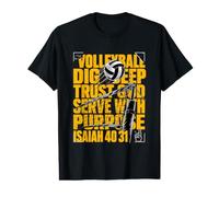Volleyball Bible Verse Isaiah 40 31 Christian Player Value Graphic T-Shirt