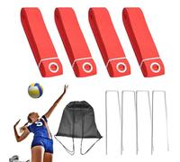 Volleyball Boundary Lines Portable Marking Set Webbing Field Line Straps Foldable Sports Training Marker Kit Lightweight Ground Layout Equipment Beach Grass Setup | Marking A