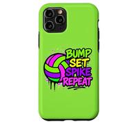 Volleyball Bump Set Spike Repeat Colorful Graffiti Art Case for iPhone 11 Pro