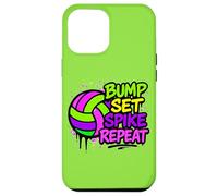 Volleyball Bump Set Spike Repeat Colorful Graffiti Art Case for iPhone 12 Pro Max