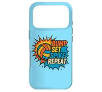 Volleyball Bump Set Spike Repeat Player Energy Look Case for iPhone 17 Pro