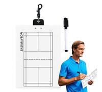 Volleyball Clipboard Badminton, White Board, Double-Sided Demonstration with Marker, Durable Clipboard, Sports Board with Easy Diagram Use, Ball Game Accessories for Tennis Badminton Volleyball