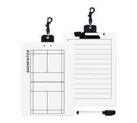 Volleyball Clipboard for Trainers - Drill Board for Ball Sports, Badminton Plan Practice Board Volleyball - Coaching - Strategy Clipboard Tennis Adults, Double-Sided Ball Sport Clipboard