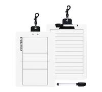 Volleyball Clipboard for Trainers, Volleyball Coaching Clipboard, Badminton Plan Practice Board, Badminton Strategy Board, Double-Sided, Ball Sports Whiteboard for Training