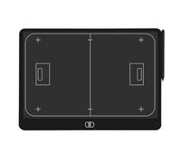 Volleyball Coaches Lineup Board, Electronic Tactical Board for 7 Sports with One Touch Erase and Lock 25x33cm(Hockey)