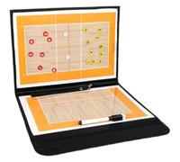 Volleyball Coaching Board, Volleyball Dry Erase Board for Coaches, with Magnetic Chess Pieces and Pens, Folding Design, Double-Sided Use