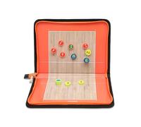 Volleyball Coaching Board, Volleyball Dry Erase Coaching Board, Complete Accessories, Foldable Design, Easy to Write and Erase, for Training
