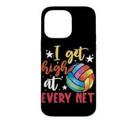Volleyball Colorful Bump Set Spike Repeat Design Case for iPhone 14 Pro Max