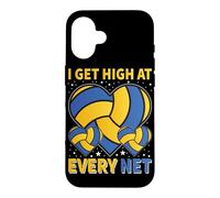 Volleyball Colorful Bump Set Spike Repeat Design Case for iPhone 16
