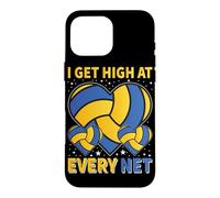 Volleyball Colorful Bump Set Spike Repeat Design Case for iPhone 16 Pro Max