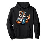 Volleyball Cool Tiger Number One Pullover Hoodie