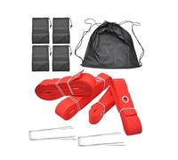 Volleyball Court Boundary Lines Beach Volleyball Court Boundary Lines Kit Portable with Anchors 52.5 ft and 26.2 Line(Color 2)