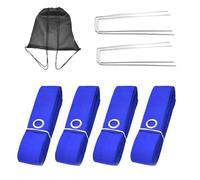 Volleyball Court Lines - Foldable Marking Kit, Weather Resistant Boundary Straps, Easy Install Sports Layout System | Outdoor Recreation Training Game Setup for Sand Grass Garden Playground Use