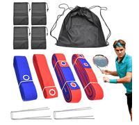 Volleyball Court Marking Lines - Foldable Outdoor Beach Accessories, Heavy-Duty Weatherproof Nylon Material, Quick Setup for Lake, College, Backyard | Training Equipment for Sports Court Activities