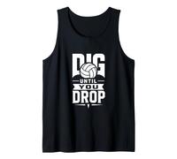 Volleyball Dad Until You Drop Sports Fan Athlete Tank Top