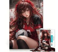 Volleyball Daughter Jigsaw Puzzle 1000 Mental Recall Game High Accuracy Cutting Craft Interactive Brain Challenge for Home (50x75cm)