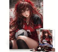 Volleyball Daughter Jigsaw Puzzles for Adults1000 Pieces Brain Stimulation Mind Calming Fun Premium Cut Lovely Gift (38x26cm)