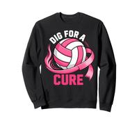 Volleyball Dig for A Cure Breast Cancer Awareness Sweatshirt