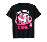 Volleyball Dig for A Cure Breast Cancer Awareness T-Shirt