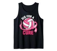 Volleyball Dig for A Cure Breast Cancer Awareness Tank Top