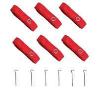 Volleyball Field Cords, Volleyball Lanyards for Beach, Volleyball Field Boundaries All Weather - Visible Volleyball Sport Cords with Steel Spikes