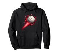 Volleyball Heart Energy Motion Art Pullover Hoodie