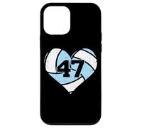 Volleyball Heart Number 47 Jersey Sports Fan 47th Birthday Case for iPhone 12 mini
