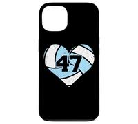Volleyball Heart Number 47 Jersey Sports Fan 47th Birthday Case for iPhone 13