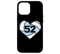 Volleyball Heart Number 52 Jersey Sports Fan 52nd Birthday Case for iPhone 12 Pro Max