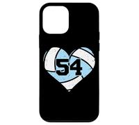 Volleyball Heart Number 54 Jersey Sports Fan 54th Birthday Case for iPhone 12 mini