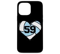 Volleyball Heart Number 59 Jersey Sports Fan 59th Birthday Case for iPhone 13 Pro Max