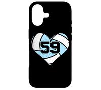 Volleyball Heart Number 59 Jersey Sports Fan 59th Birthday Case for iPhone 17